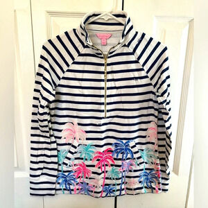 Lilly Pulitzer striped & floral pullover size XS preppy Resortwear